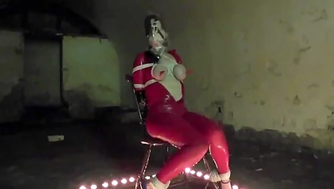 Bondage Dream, Latex, Breath Play, Tits Tied, Ball Gag!