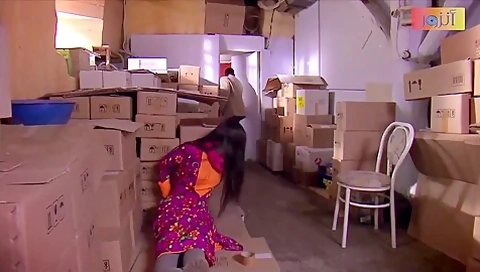 Arab Woman Tape Gagged