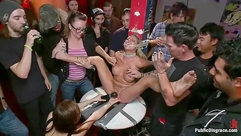 Big Boob Blonde Pornstar Gets Ass Fucked In Public